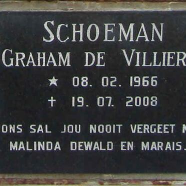 SCHOEMAN Graham De Villiers 1966-2008
