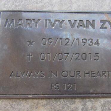 ZYL Mary Ivy, van 1934-2015