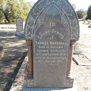 MARSHALL Thomas 1858-1897