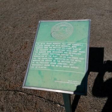 06. Military grave markers notice board