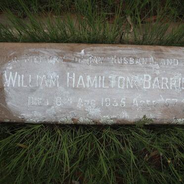 BARRIE William Hamilton -1935