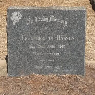 BASSON Frederick, du -1947
