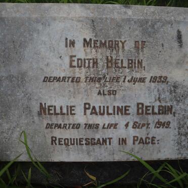 BELBIN Edith -1939 :: BELBIN Nellie Pauline -1949
