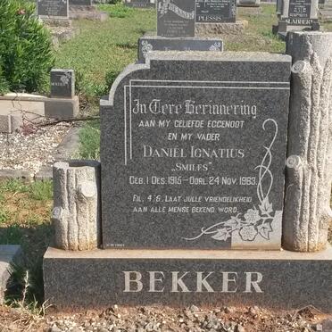 BEKKER Daniel Ignatius 1915-1963