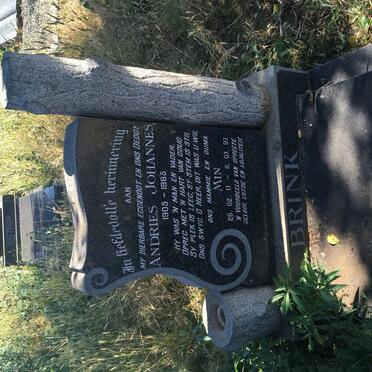 BRINK Andries Johannes 1905-1965 &amp; Min 1917-1997