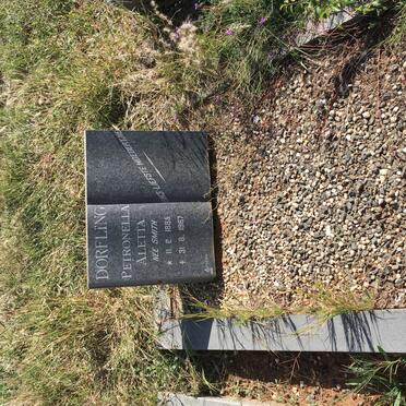 DORFLING Petronella Aletta nee SMITH 1885-1967