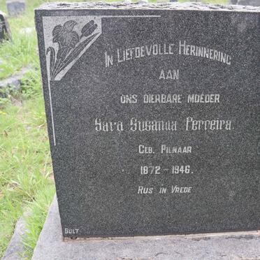 FERREIRA Sara Susanna nee PIENAAR 1872-1946