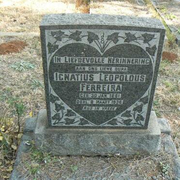 FERREIRA Ignatius Leopoldus 1861-1936