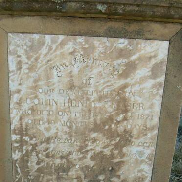 FRASER Colin Henry -1871 :: FRASER Albert Adolph -1873