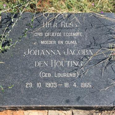 HOUTING Johanna Jacoba, den nee LOURENS 1903-1965