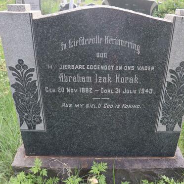 HORAK Abraham Izak 1882-1943