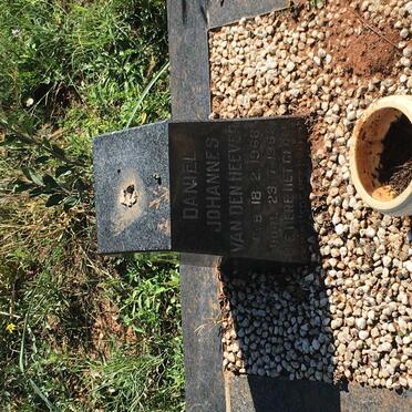 HEEVER Daniel Johannes, van den 1968-1968