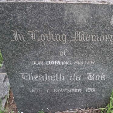 KOK Elizabeth, de -1961