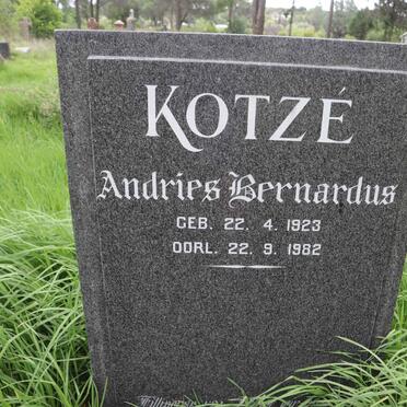 KOTZE Andries Bernardus 1923-1982