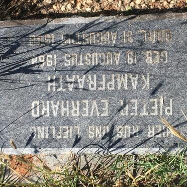 KAMPFRAATH Pieter Everhard 1968-1968