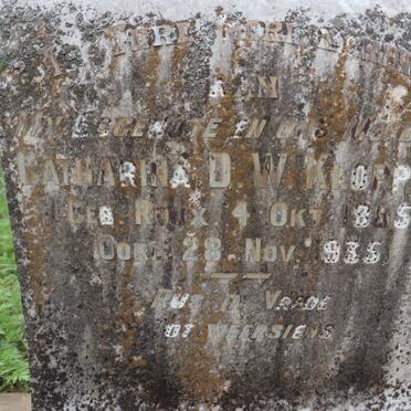 KLOPPER Catharina D.W. nee ROUX 1885-1935