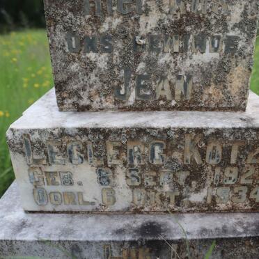 KOTZE Jean Leclerc 1927-1934