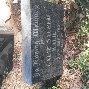 KALIL Galie Saleem 1907-1983