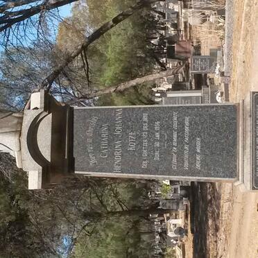 KOTZÉ Catharina Hendrina Johanna nee COETZER 1890-1956