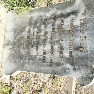 KROON Simeon 1867-1906