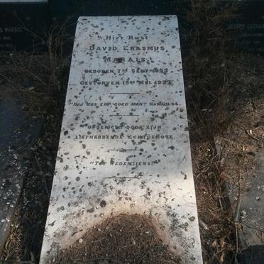 MARAIS David Erasmus 1855-1927