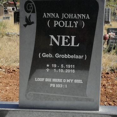 NEL Anna Johanna nee GROBBELAAR 1911-2016