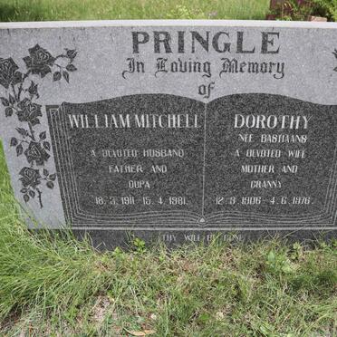 PRINGLE William Mitchell 1911-1981 &amp; Dorothy BASTIAANS 1906-1976