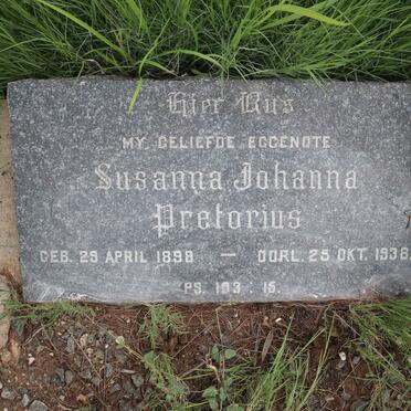PRETORIUS Susanna Johanna 1898-1938