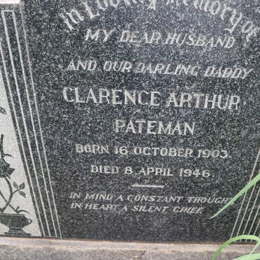 PATEMAN Clarence Arthur 1903-1946 &amp; Hester Magdalena MARAIS 1909-1977