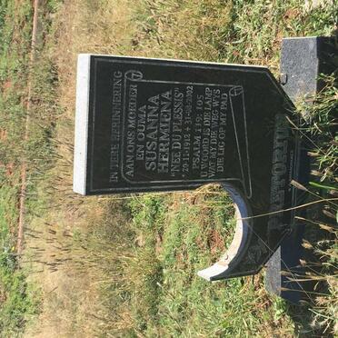 PRETORIUS Susanna Hermiena nee DU PLESSIS 1912-2002