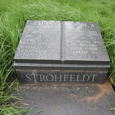 STROHFELDT Johann A. 1920-1999 &amp; Lilly VAN WYK 1930-1996