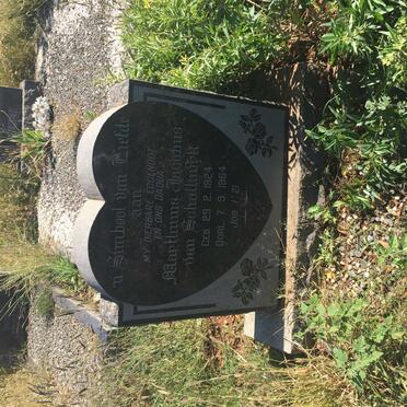 SCHALKWYK Marthinus Jacobus, van 1924-1964