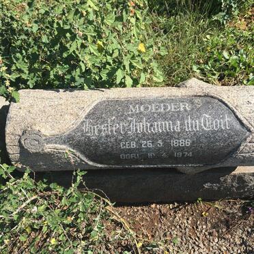 TOIT Barend Jacob, du 1884-1965 &amp; Hester Johanna 1886-1974