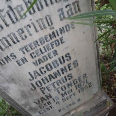 TONDER Jacobus Johannes Petrus, van 1871-1952