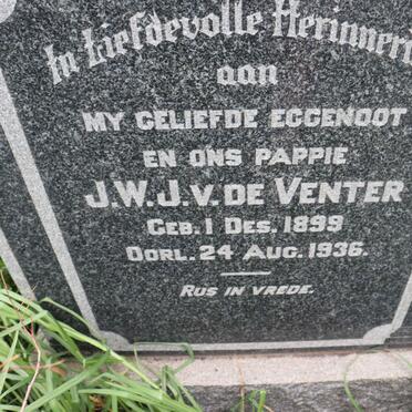 VENTER J.W.J., v. de 1899-1936