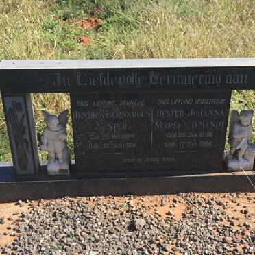 VENTER Hendrik Bernardus 1964-1964 :: V.D. SANDT Hester Johanna Maria 1958-1964
