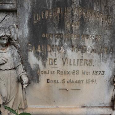VILLIERS Claudina Magdalena, de 1873-1941