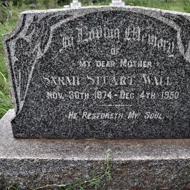 WALL Sarah Stuart 1874-1950