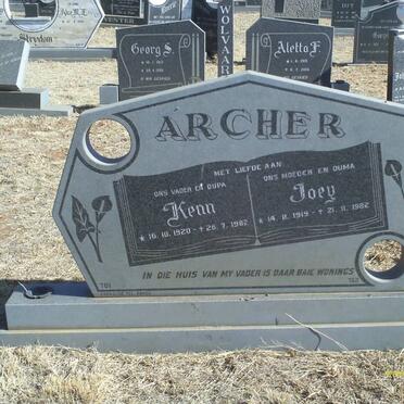 ARCHER Kenn 1920-1982 &amp; Joey 1919-1982