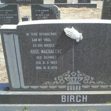 BIRCH Rose Magdalena nee SCHMIDT 1953-1976