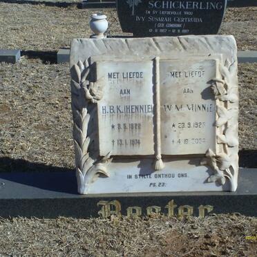 BESTER H.B.K. 1922-1974 &amp; W.M. 1925-?