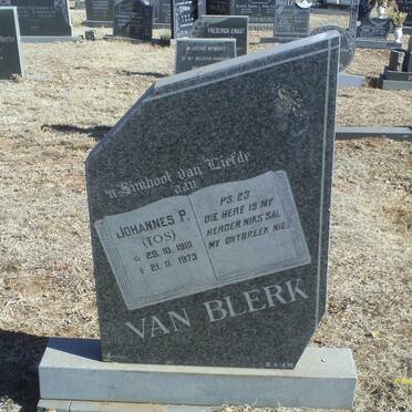 BLERK Johannes P., van 1910-1973