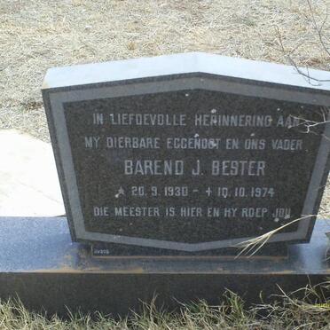 BESTER Barend J. 1930-1974