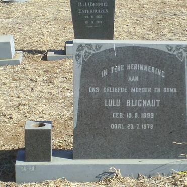 BLIGNAUT Lulu 1893-1973