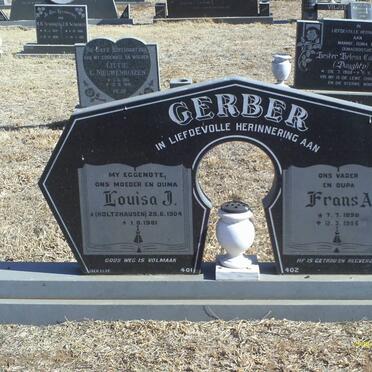 GERBER Frans A. 1898-1986 &amp; Louisa J. HOLTZHAUSEN 1904-1981