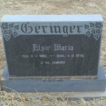 GERINGER Elsie Maria 1896-1978