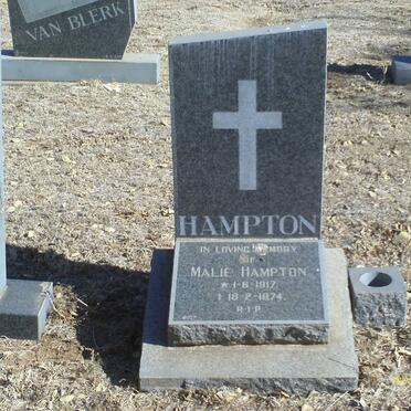 HAMPTON Malie 1917-1974