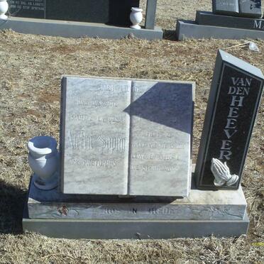 HEEVER Aletta Sophia, van den nee PRETORIUS