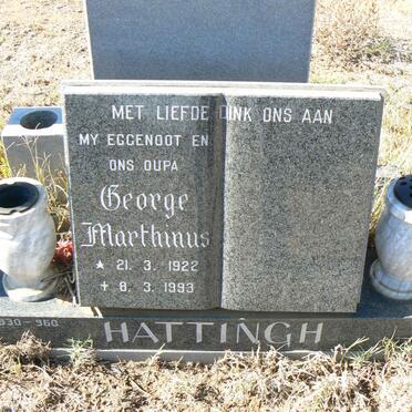 HATTINGH George Marthinus 1922-1993