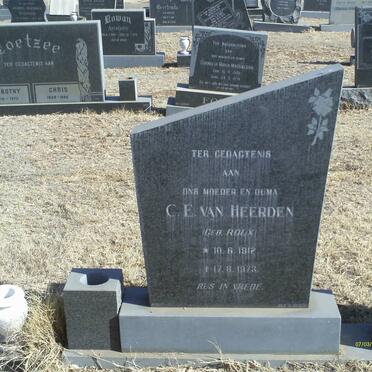HEERDEN C.E., van nee ROUX 1912-1973